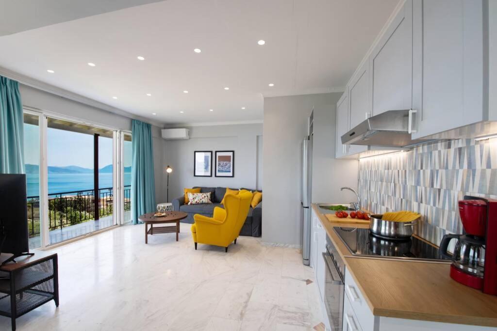 2Br House In Nikiana With Stunning Sea View Apartment Bagian luar foto