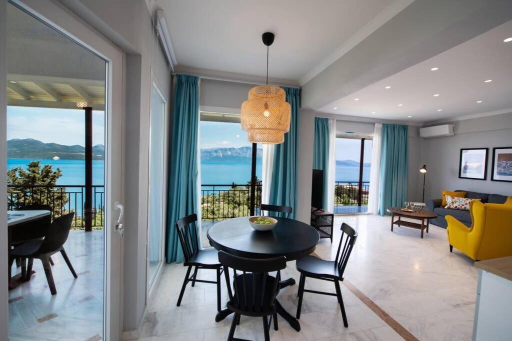 2Br House In Nikiana With Stunning Sea View Apartment Bagian luar foto